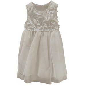 CHILDREN'S PLACE || White special occasion little girls dress - Size 4T